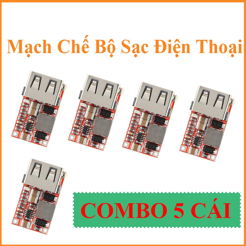 Mạch Chế Bộ Sạc Điện Thoại Gắn Xe Máy - 1 Cổng USB