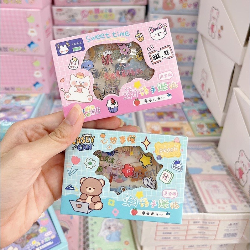 COMBO 3 Hộp sticker 4 tấm/HỘP cute