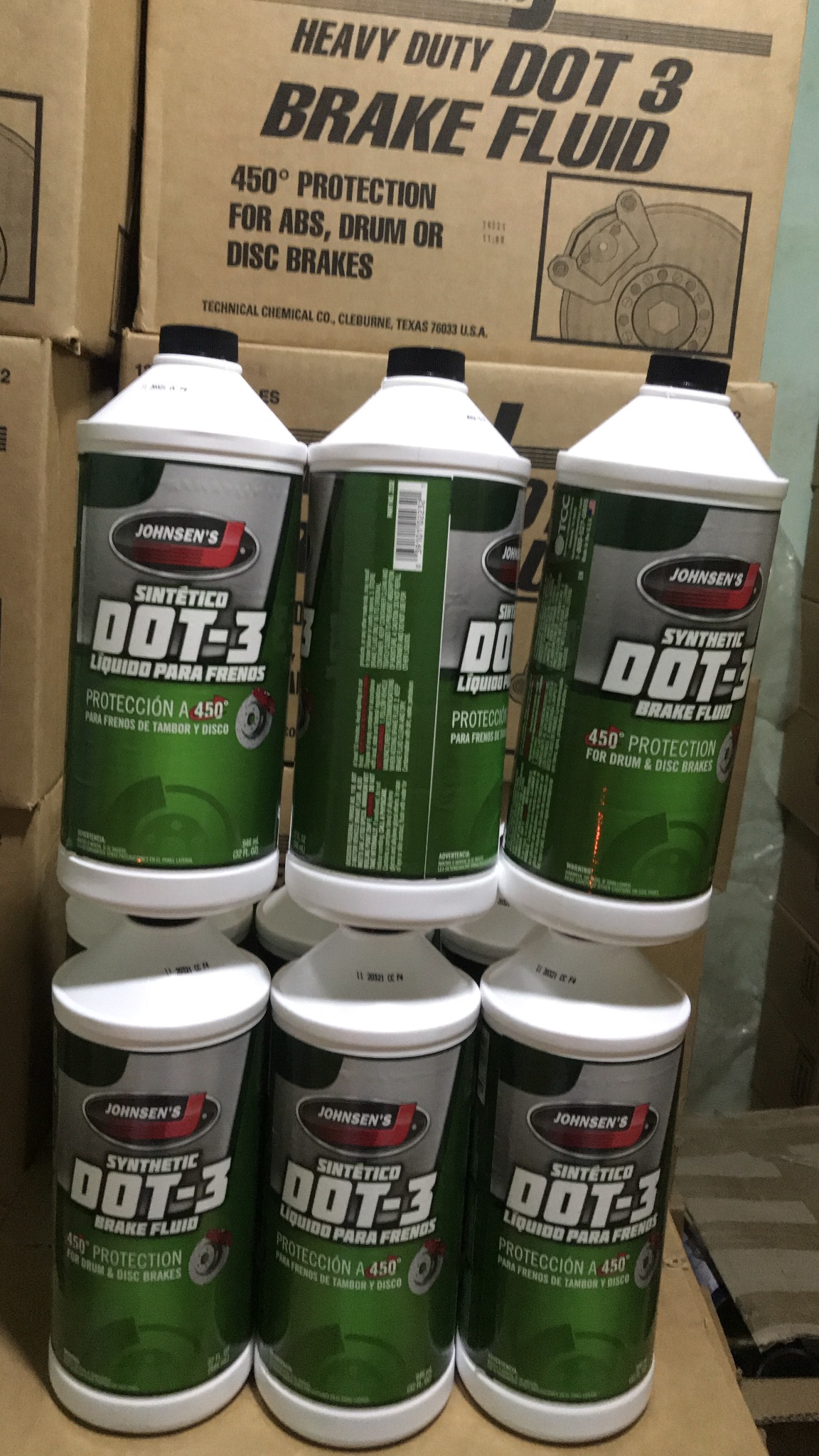 [HCM]Dầu thắng JOHNSENS DOT3 946ML Brake Fluid SX Mỹ