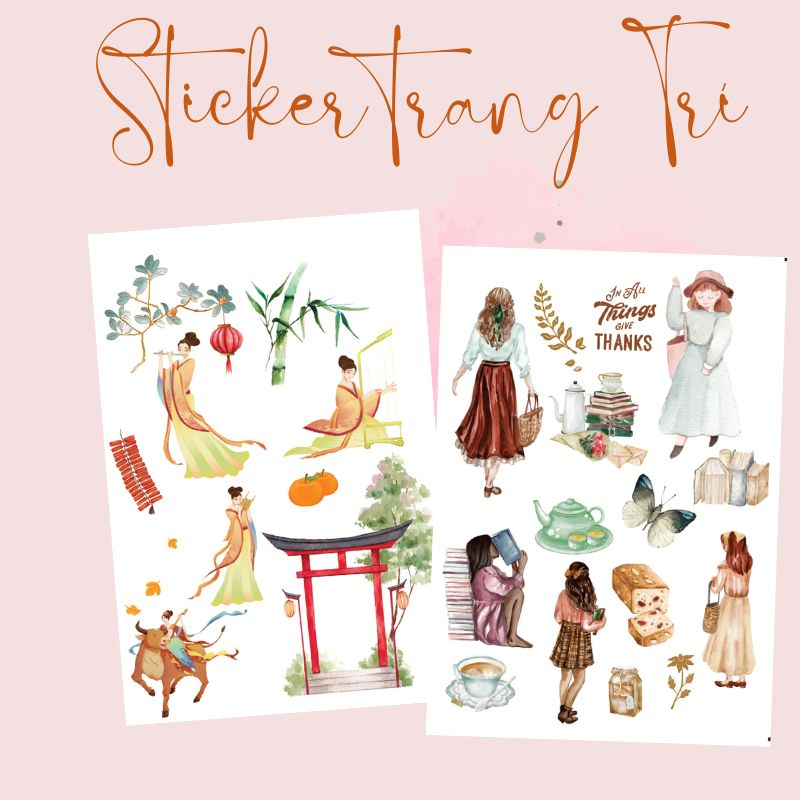 Sticker trang trí sổ tay