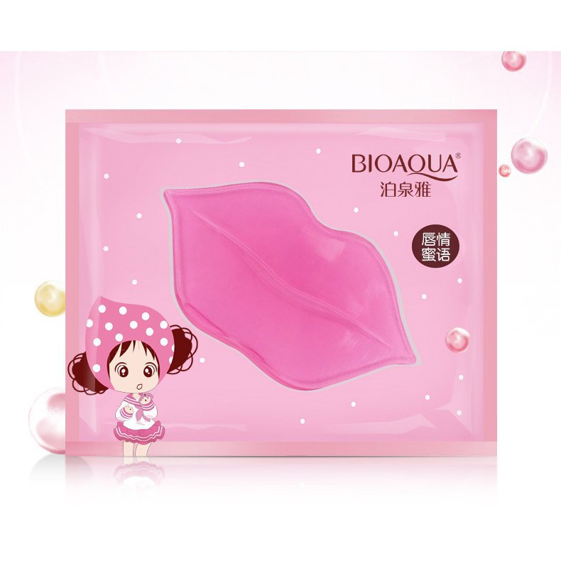 Miếng Mặt Nạ Môi Bioaqua - Mặt Nạ Môi Collagen Nourish Lips Membrane Mask