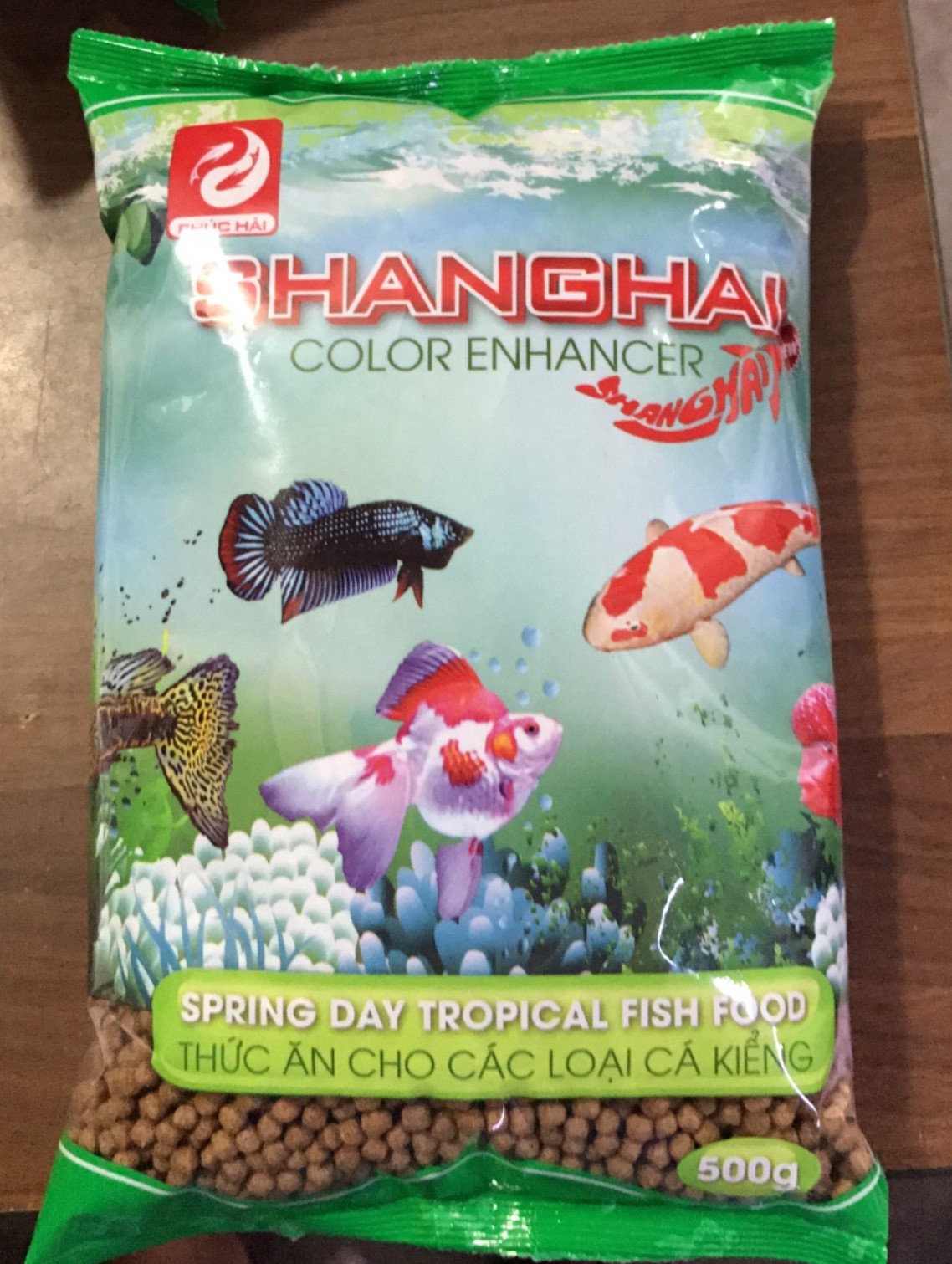Thức ăn cho cá 500gram hạt nhỏ Việt Nam