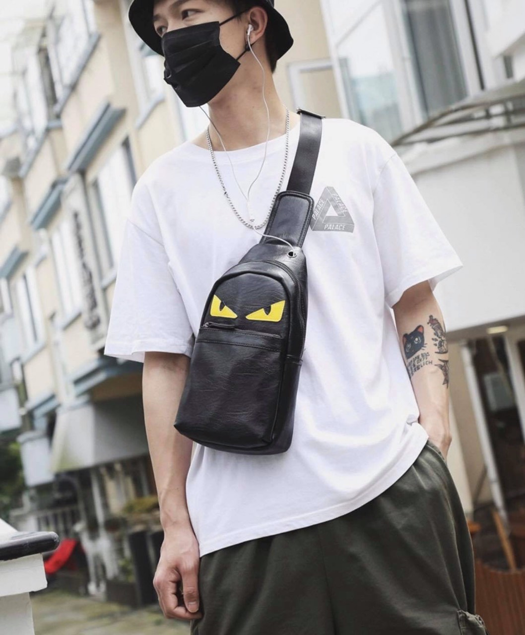 [HCM][ SALE HOT ] TÚI ĐEO CHÉO BAPE NAM CHẤT LIỆU DA CAO CẤP