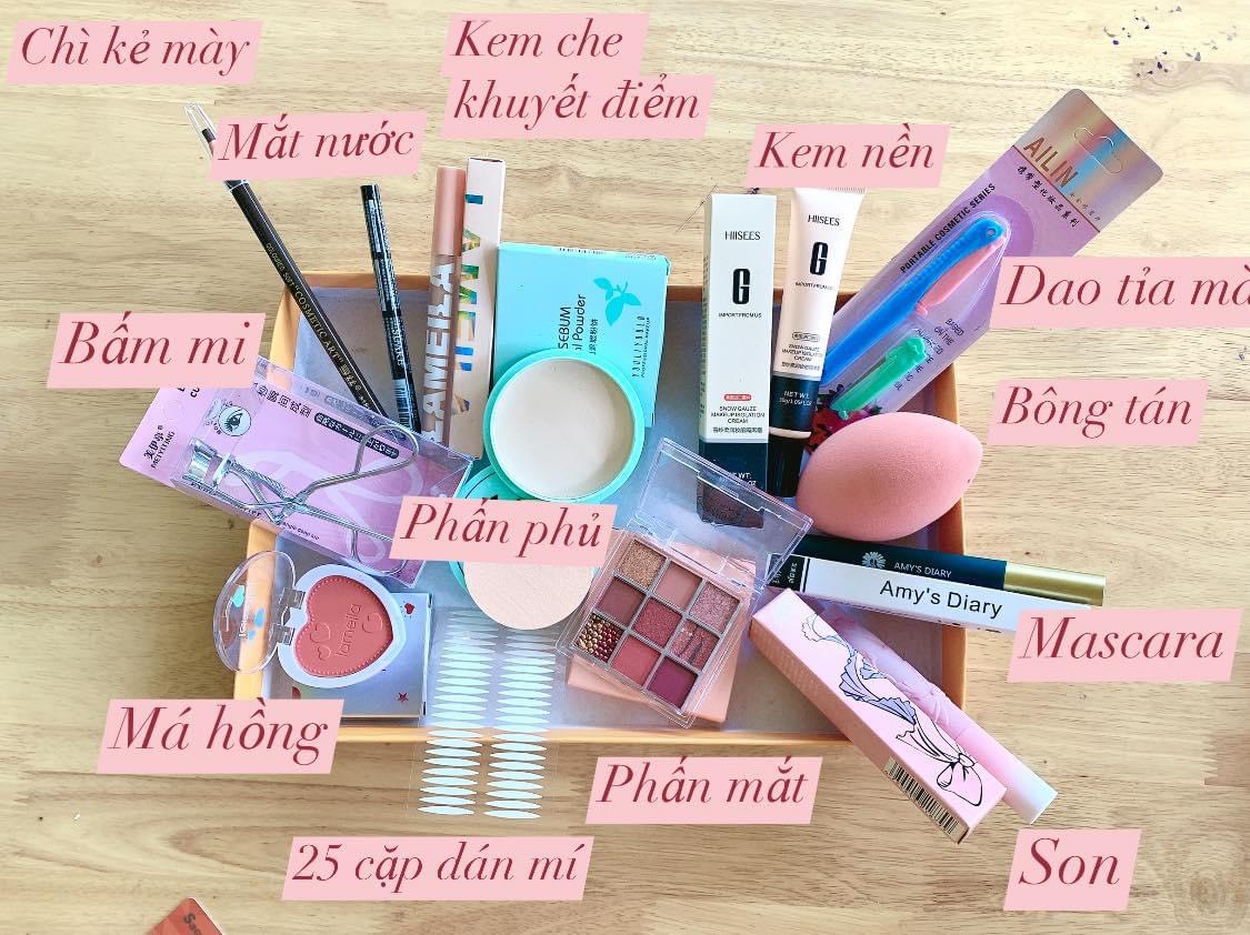 combo bộ trang điểm cho các chị em