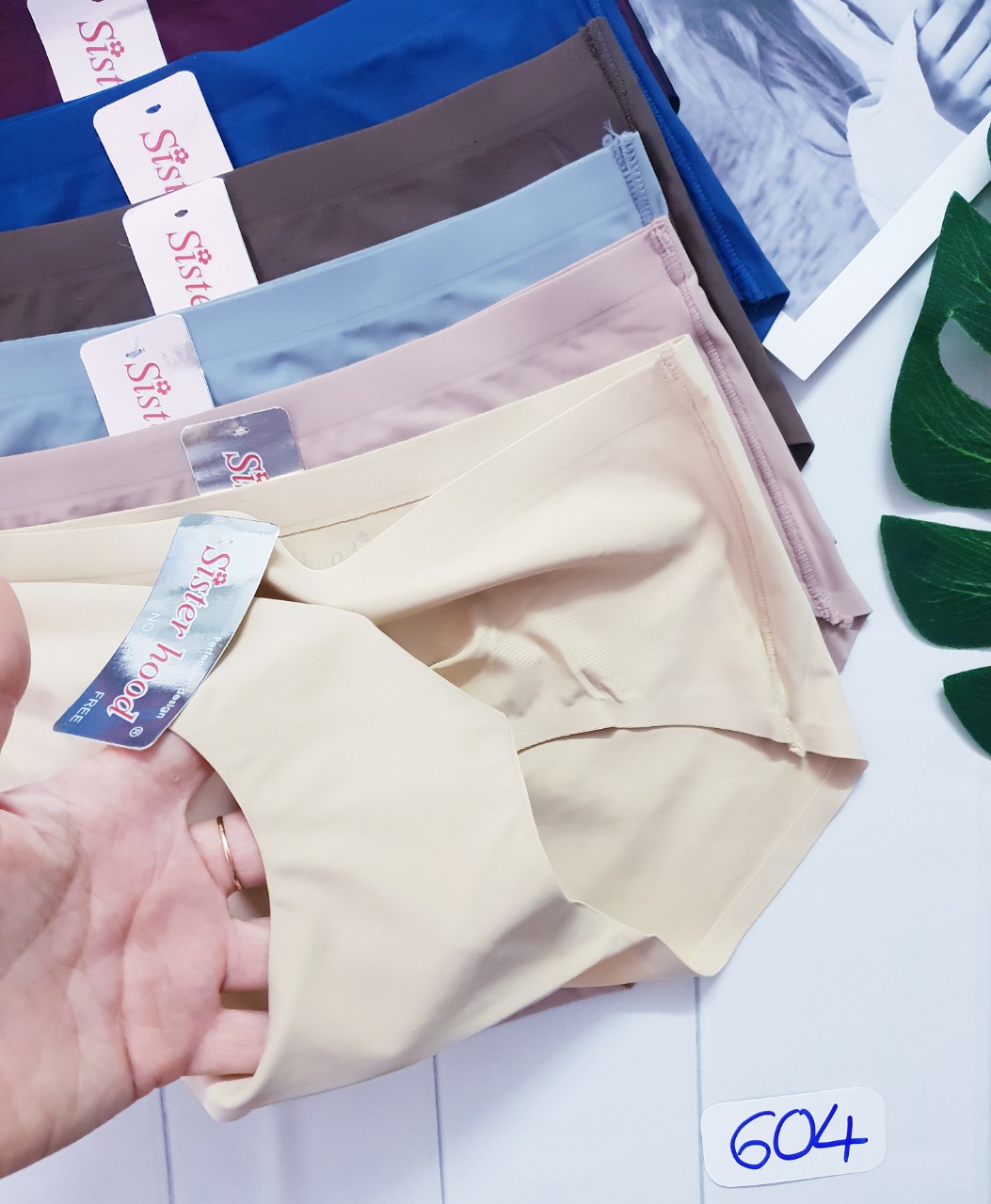 Combo 5 Quần Lót Nữ Su Đúc Trơn Sister Hood Thái Lan 604 – Siêu Mát, Siêu Ôm, Không Viền