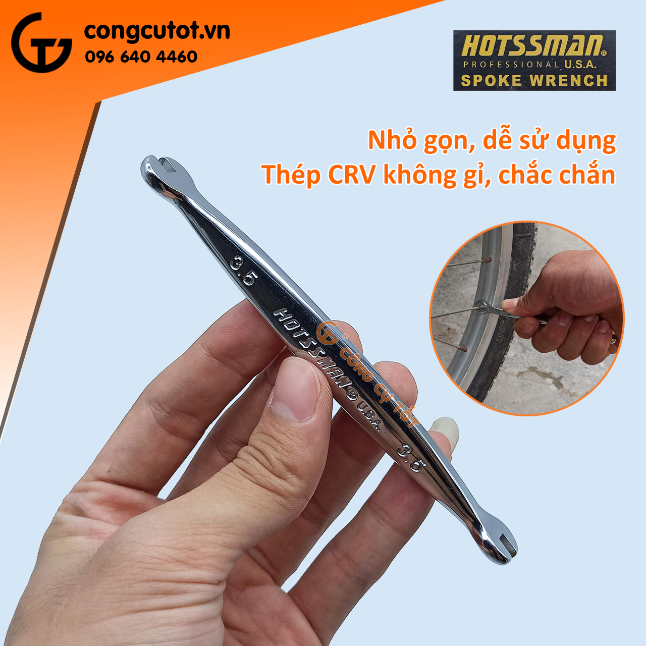 Cờ lê vặn nan hoa- cờ lê xiết căm xe HOTSSMAN