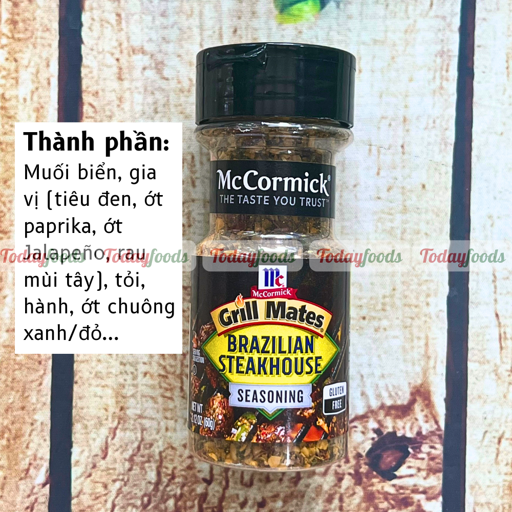 Gia Vị Ăn Kiêng McCormick Grill Mates – Hàng Nhập 100% Từ Mỹ | 0 Calo – Chuẩn Vị Nhà Hàng