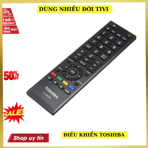 Điều khiển tivi toshiba.(Dùng cho nhiều đời tivi toshiba). remote
