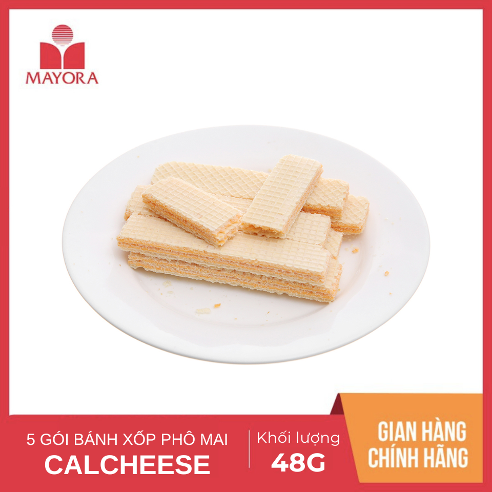 Combo 5 Bánh Xốp Cal Cheese Phô Mai Gói 48G