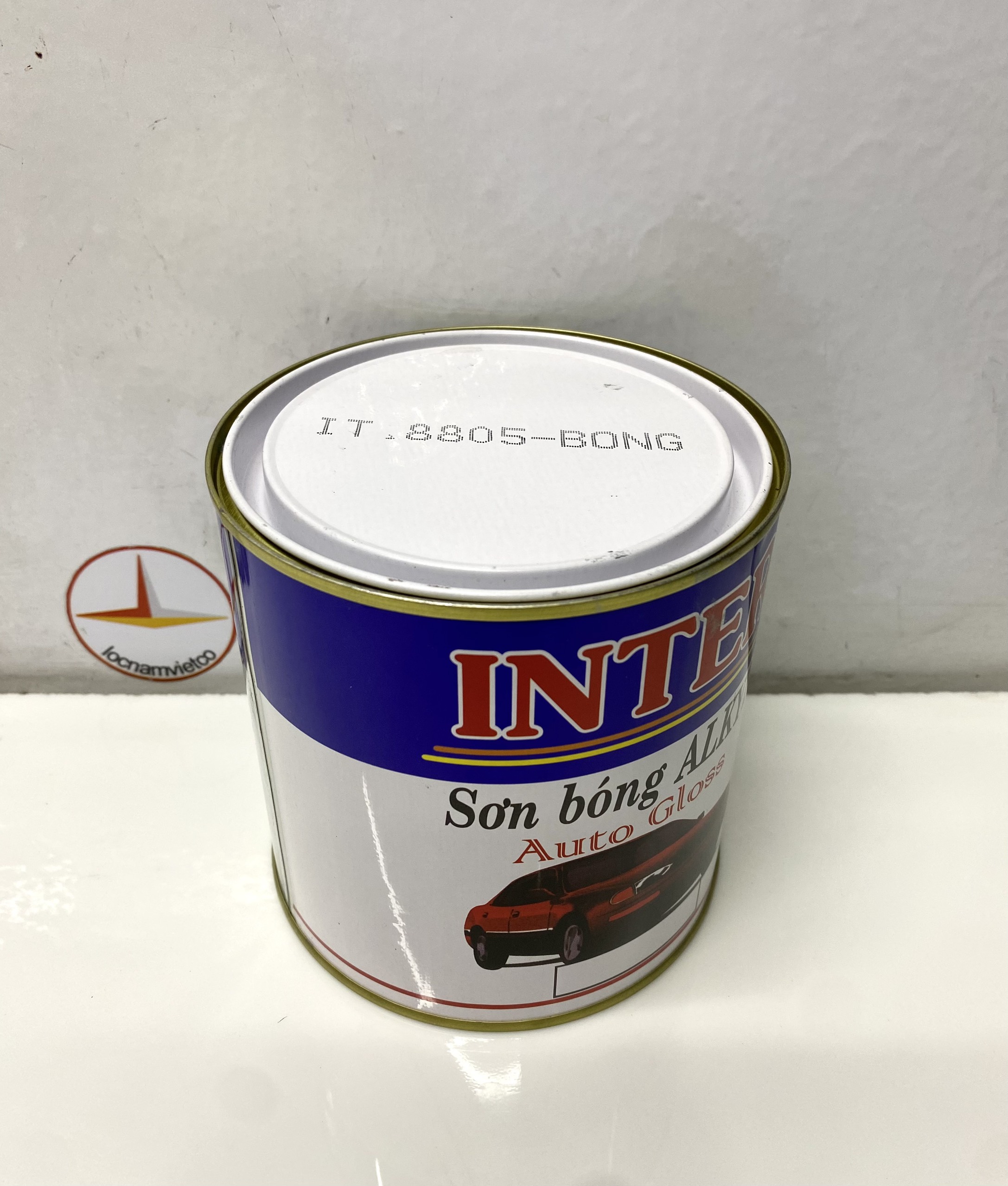 Sơn vân bông Inter hoa văn màu xám nhạt IT 8805 900gram