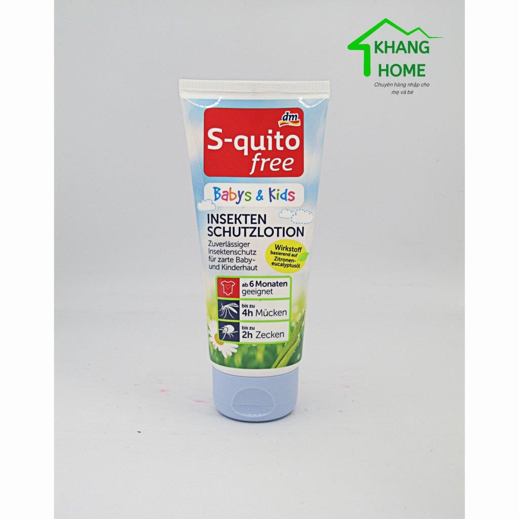 KEM CHỐNG MUỖI & CÔN TRÙNG CẮN S-QUITO FREE 100ML