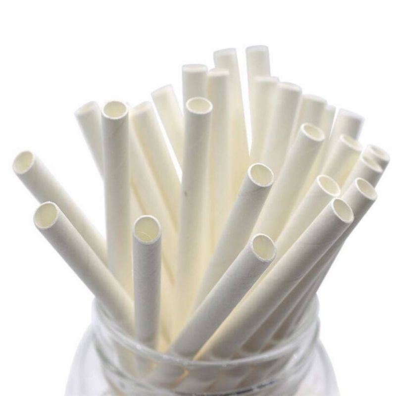 100 Ống Hút Giấy phi 6