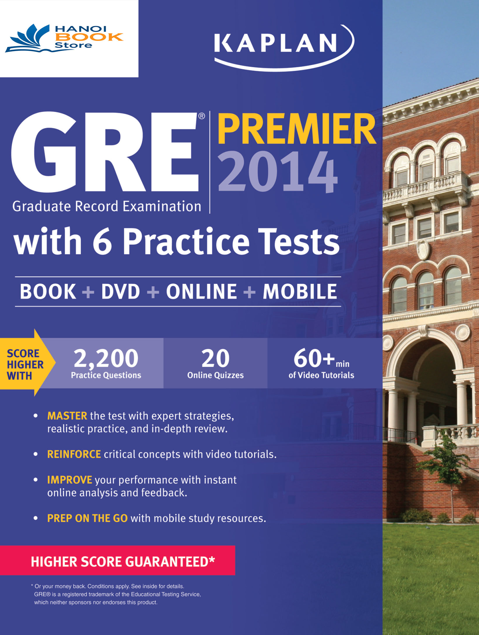 Sách tiếng anh kaplan gre premier 2014 with 6 practice tests
