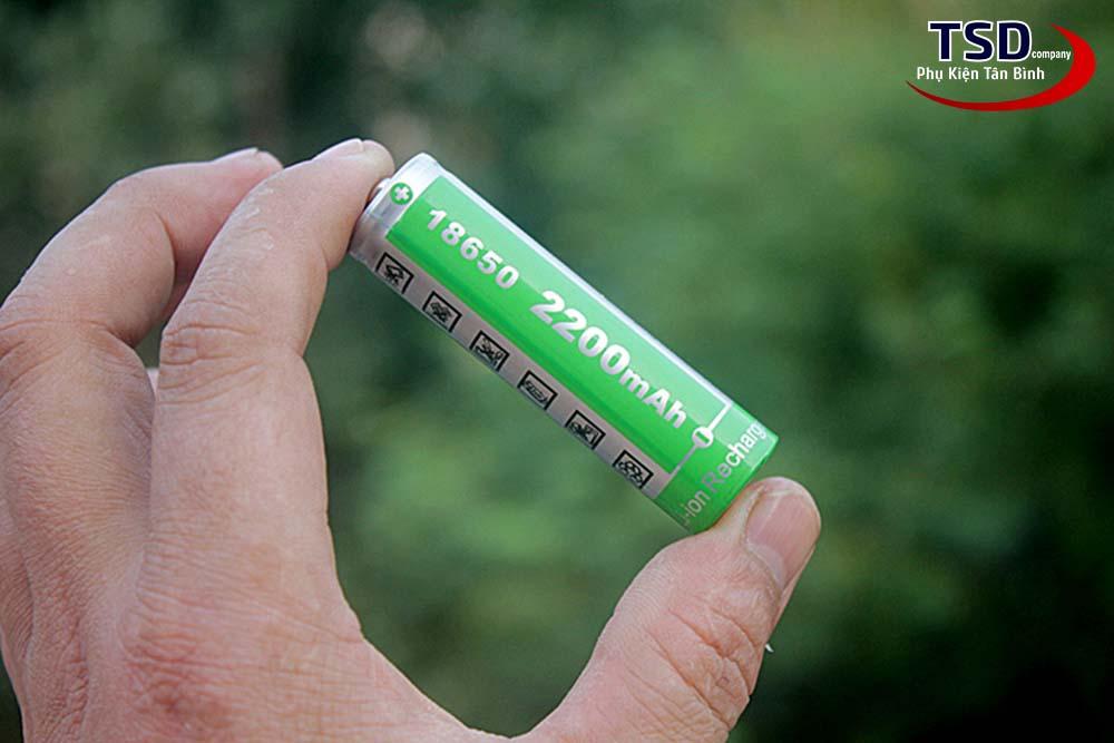 Pin Sạc Lithium-ion 18650 4.2V 2200mAh