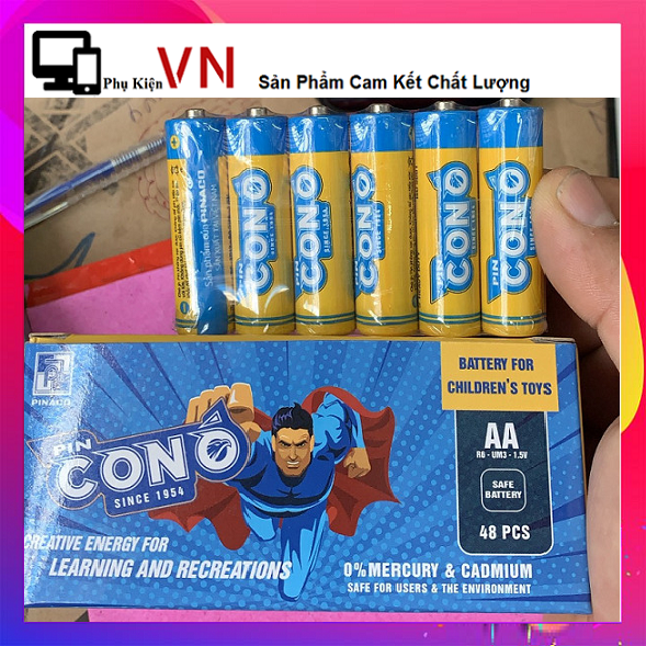 ⚡ Hộp 24 Viên Pin Con Ó AA  R6P/UM3 1.5V - Hộp 24 Viên Pin Tiểu 2A Con Ó Pinaco 1.5V ⚡