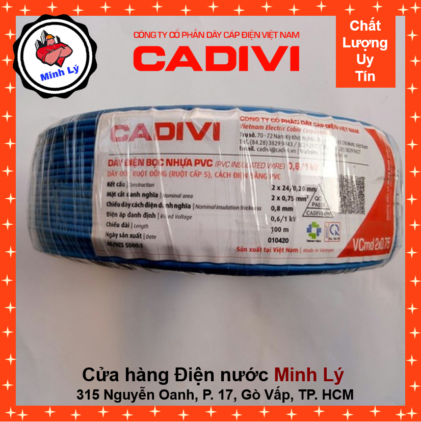 [HCM]Dây điện 2x0.75