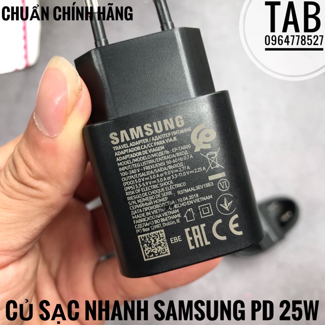 Bộ Sạc Nhanh Samsung PD 25W