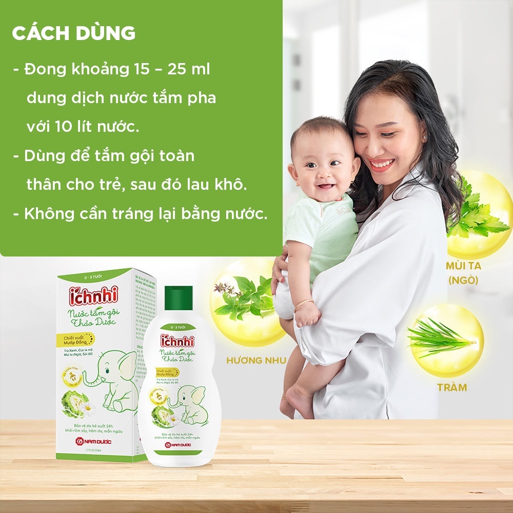 Sữa tắm gội thảo dược Ích Nhi