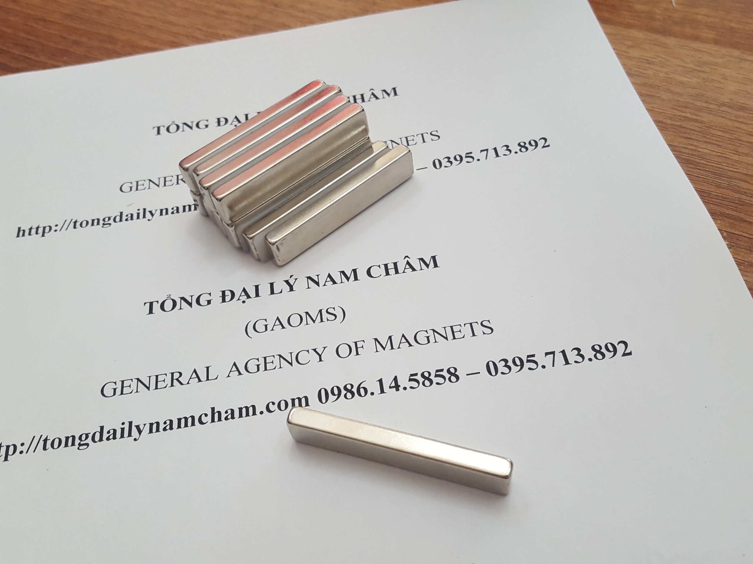 5 viên nam châm 50x10x5mm