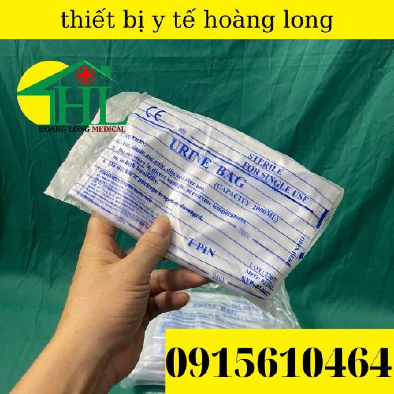 Túi đựng nước tiểu van ngang y tế