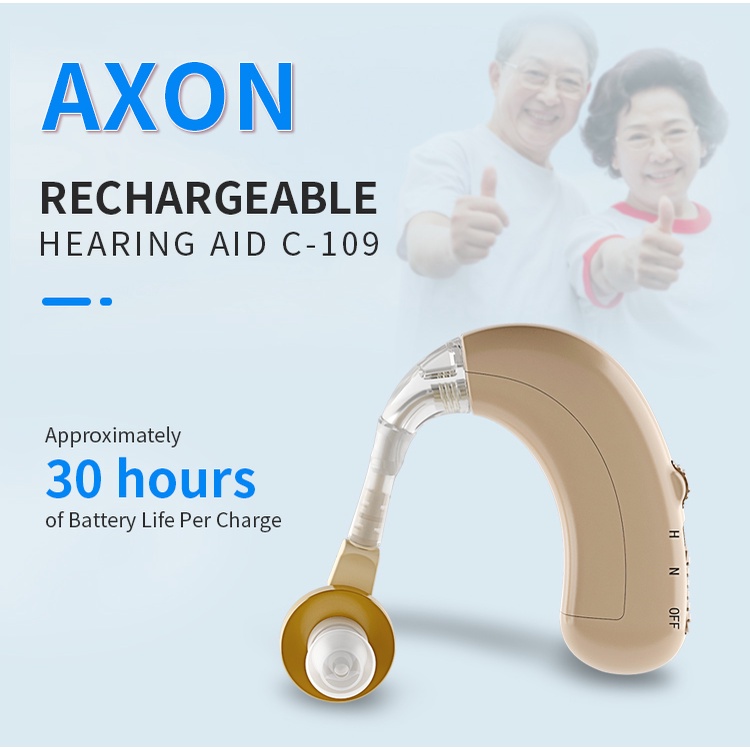 Máy trợ thính không dây Axon C108 C109 Pin sạc