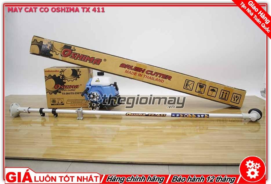 [HCM][Trả góp 0%] Máy cắt cỏ oshima TX 411 (made in Thái Lan 2 thì-đeo vai)