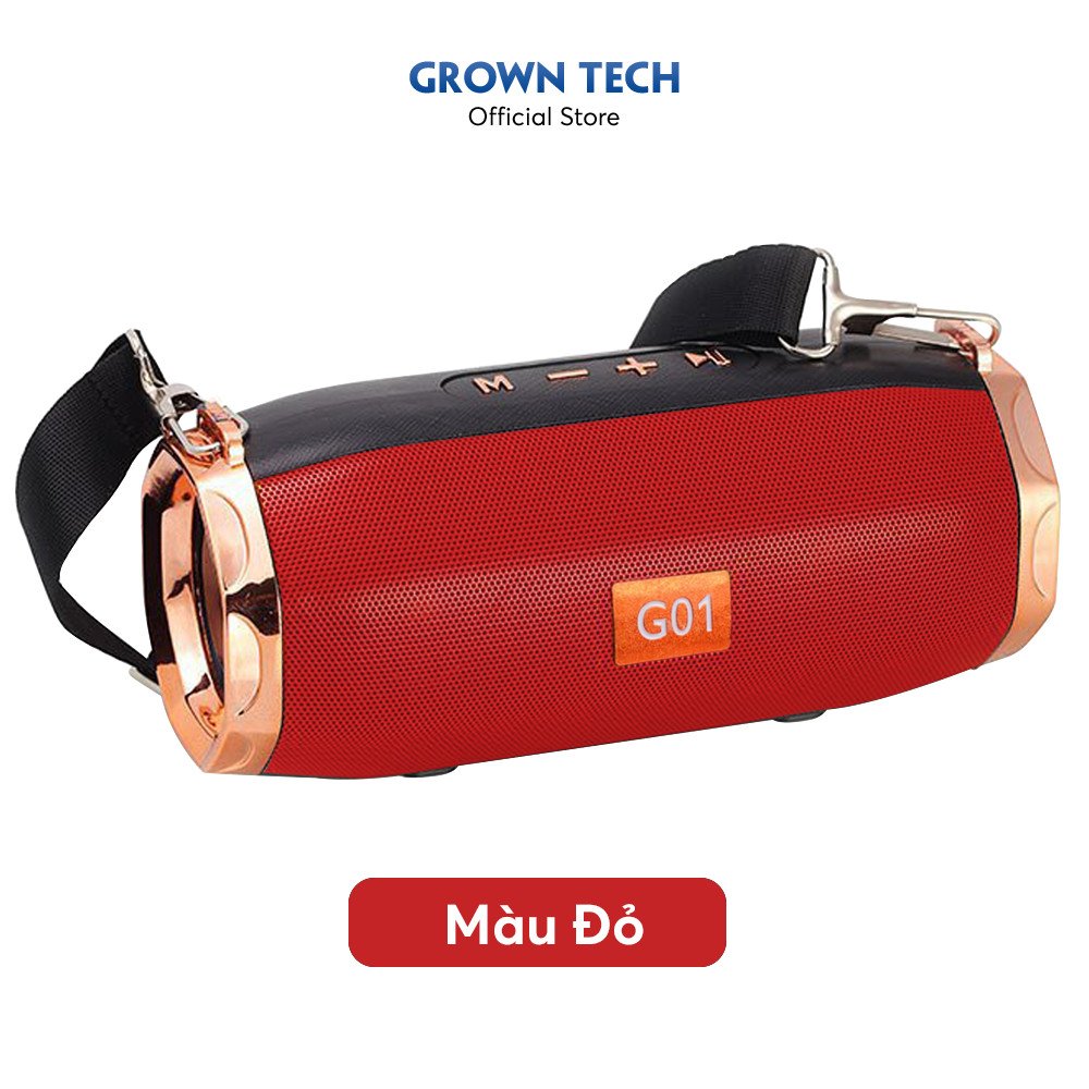 Loa bluetooth không dây GrownTech  ET 805 bass mạnh vỏ thép chống nước tặng dây đeo