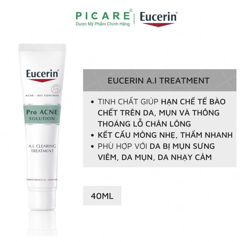 Eucerin Tinh Chất Giảm Mụn Sau 1 Tuần ProAcne AI Clearing Treatment