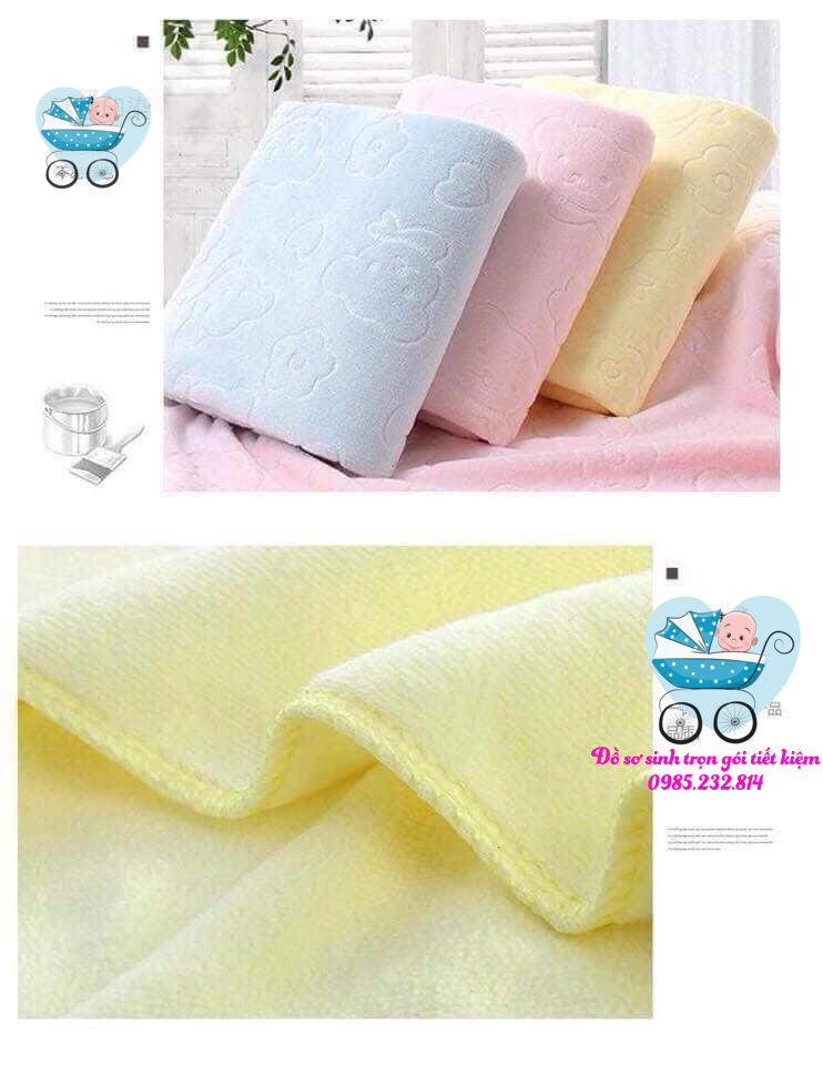 Khăn tắm 100% cotton 140*70cm, khăn tắm mềm cho bé và mẹ
