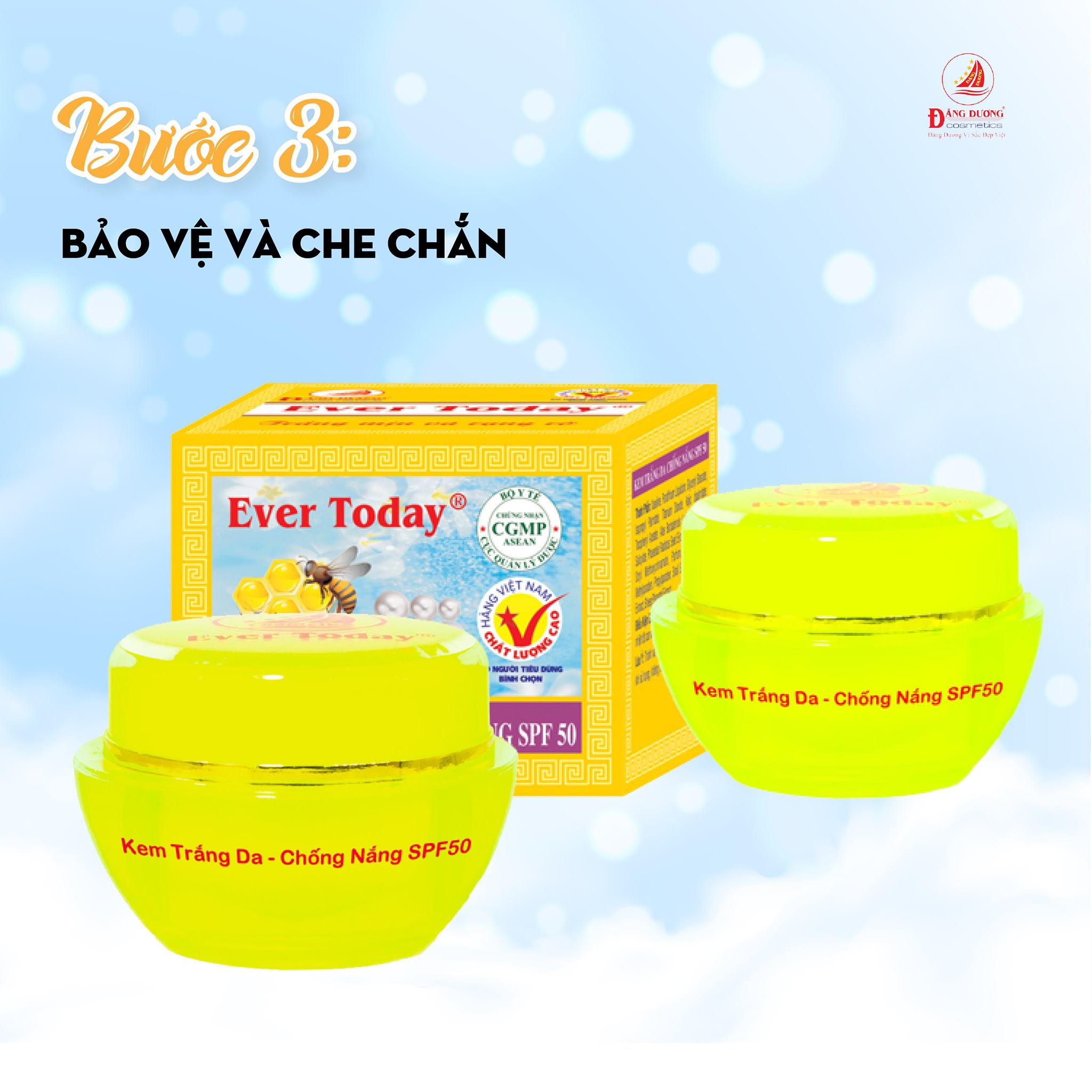 [HCM] [Chính hãng] KEM ONE TODAY TRẮNG DA CHỐNG NẮNG SPF 50 8g