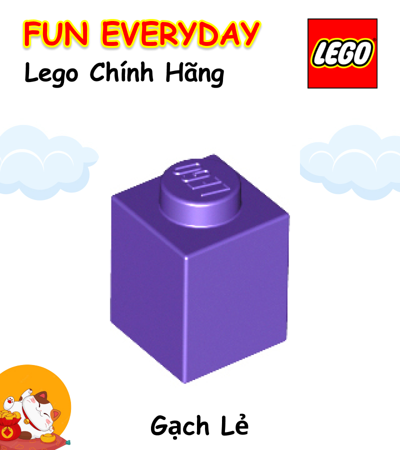 Gạch lẻ LEGO 3005 Brick 1 x 1 [Chính hãng]