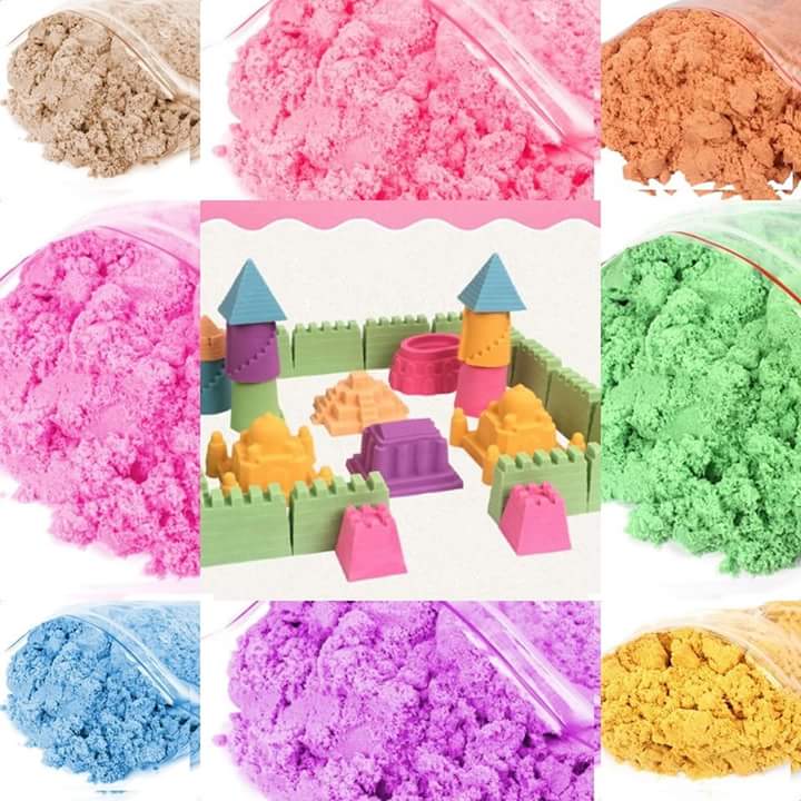 [Hoàn Tiền 10%][0.5KG - HCM] Cát nặn sinh học, Cát động lực, Cát dẻo tạo hình cho bé yêu: Loại 1