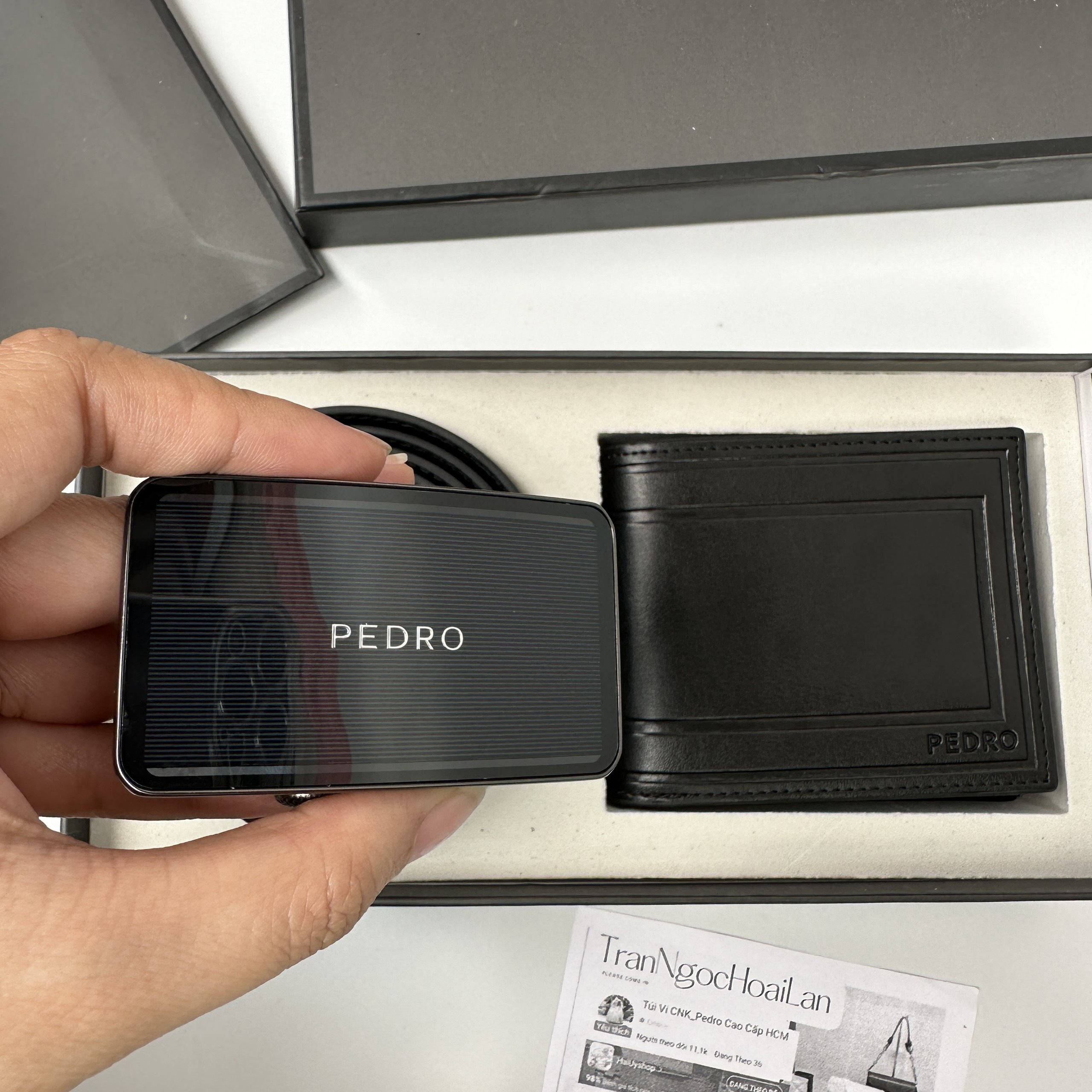 Set ví và thắt lưng nam PEDRO. auth