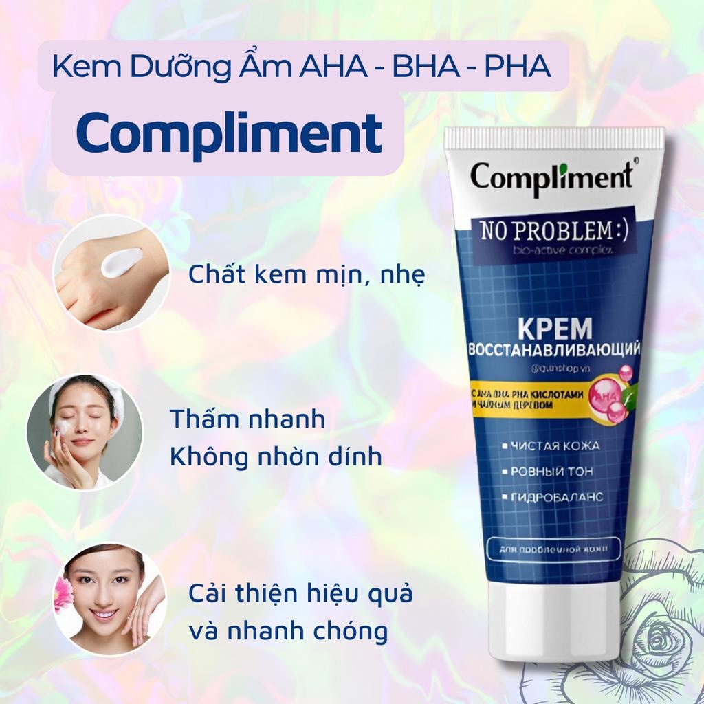 KEM DƯỠNG COMPLIMENT NO PROBLEM AHA - BHA - PHA 50ML
