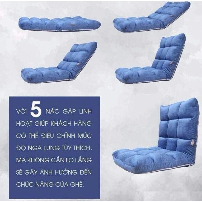 [TRỢ GIÁ] Ghế Sofa Lười, Ghế Bệt Tựa Lung Kiểu Nhật, Ghế Tựa Sofa Nâng Hạ Đa Năng Tùy Chỉnh 5 Cấp Độ, Ghế Sofa - TRANLANSHOP