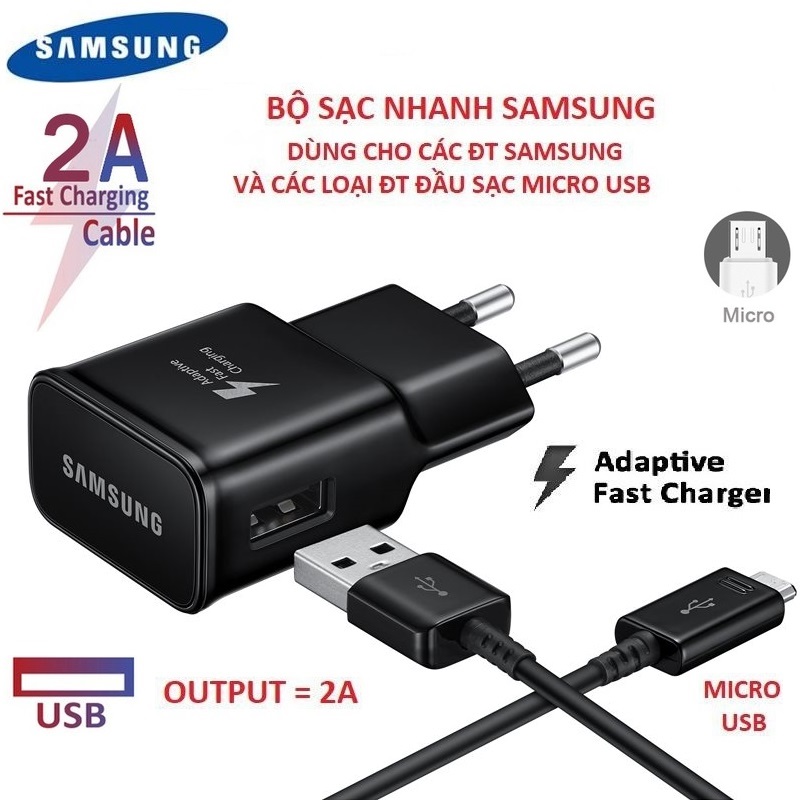 Cáp sạc nhanh 2A Micro USB cho các dòng máy điện thoại ( SIÊU BỀN )