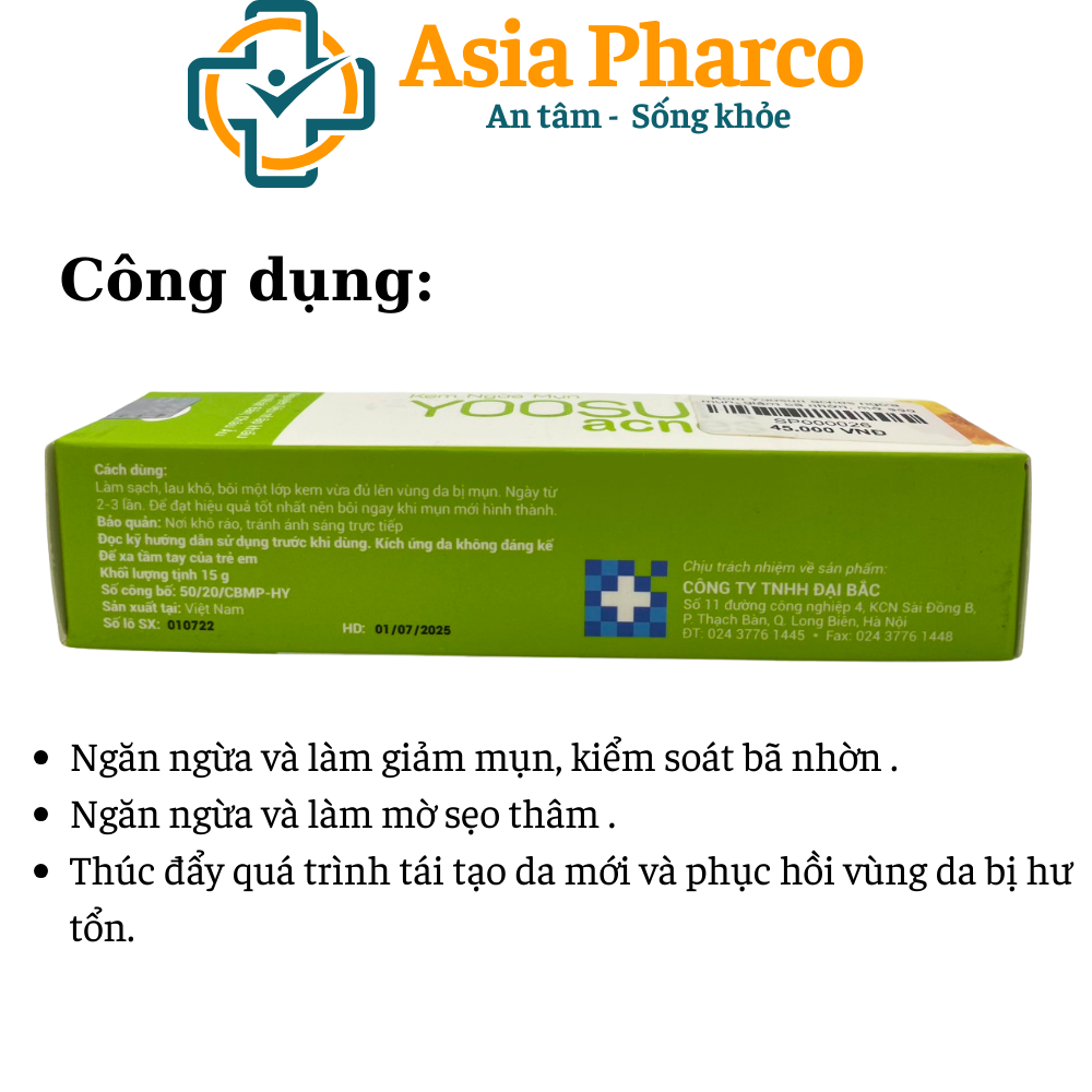 Kem Ngừa Mụn YOOSUN ACNES 15g