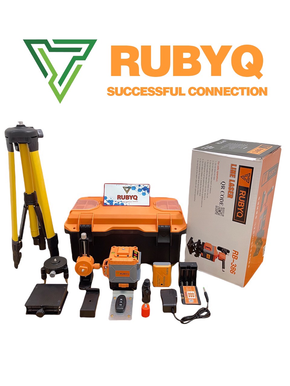 Máy  Laser RUBYQ 12 tia xanh cao cấp -Tặng chân