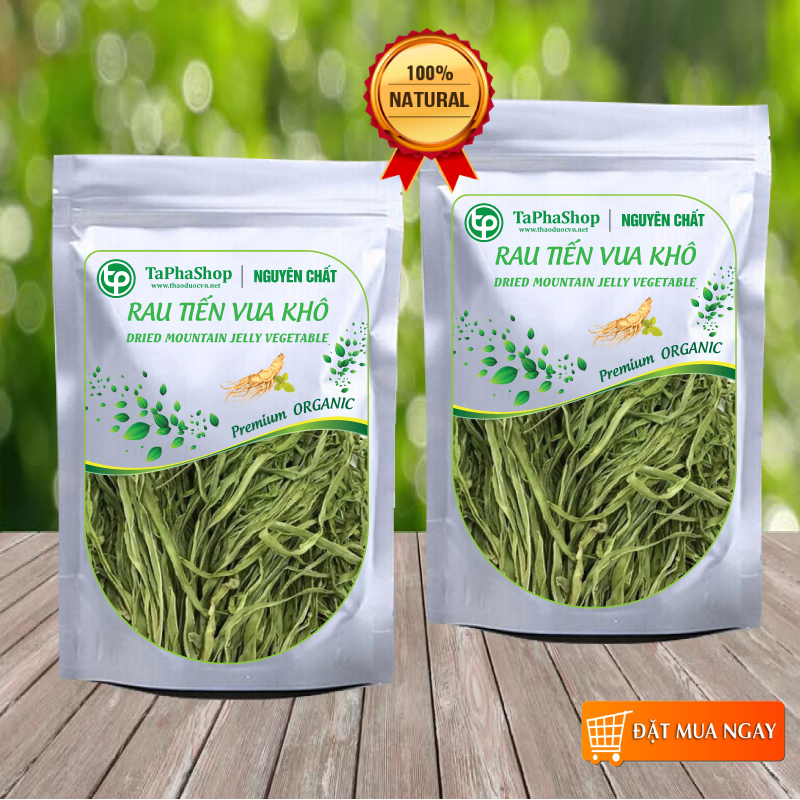 Rau tiến vua khô (Xanh Non Giòn Thượng Hạng) 100g - Tấn Phát