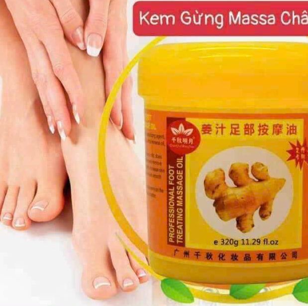 Kem massage chân gừng hũ 320g