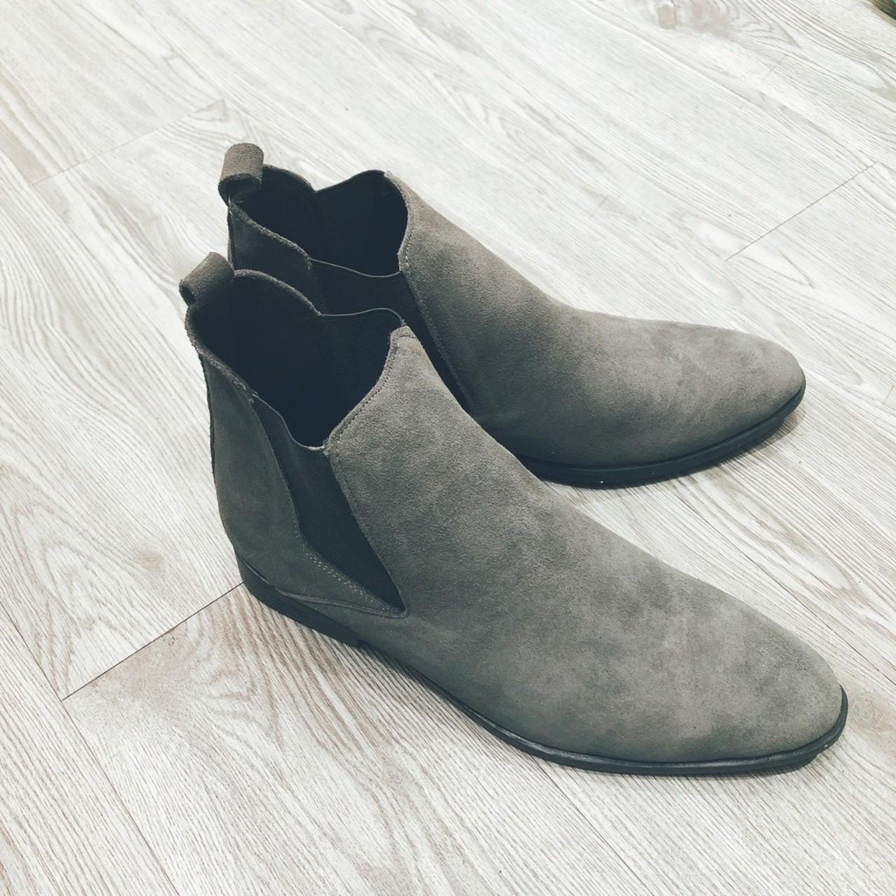 Boot nam chelsea boot nỉ  thời trang trẻ trung