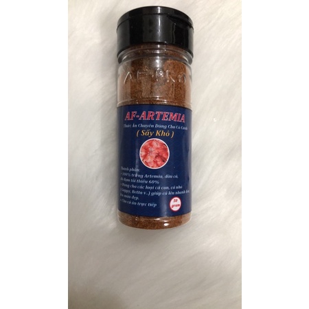 Artemia sấy khô thức ăn cá cảnh.