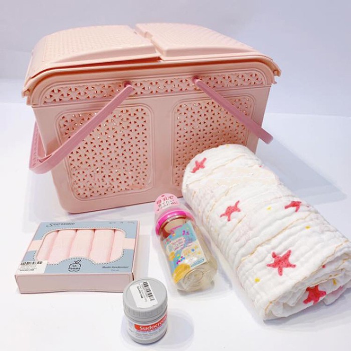 Giỏ đựng đồ sơ sinh - Giỏ đựng đồ cho mẹ bầu đi sinh em bé kích thước lớn