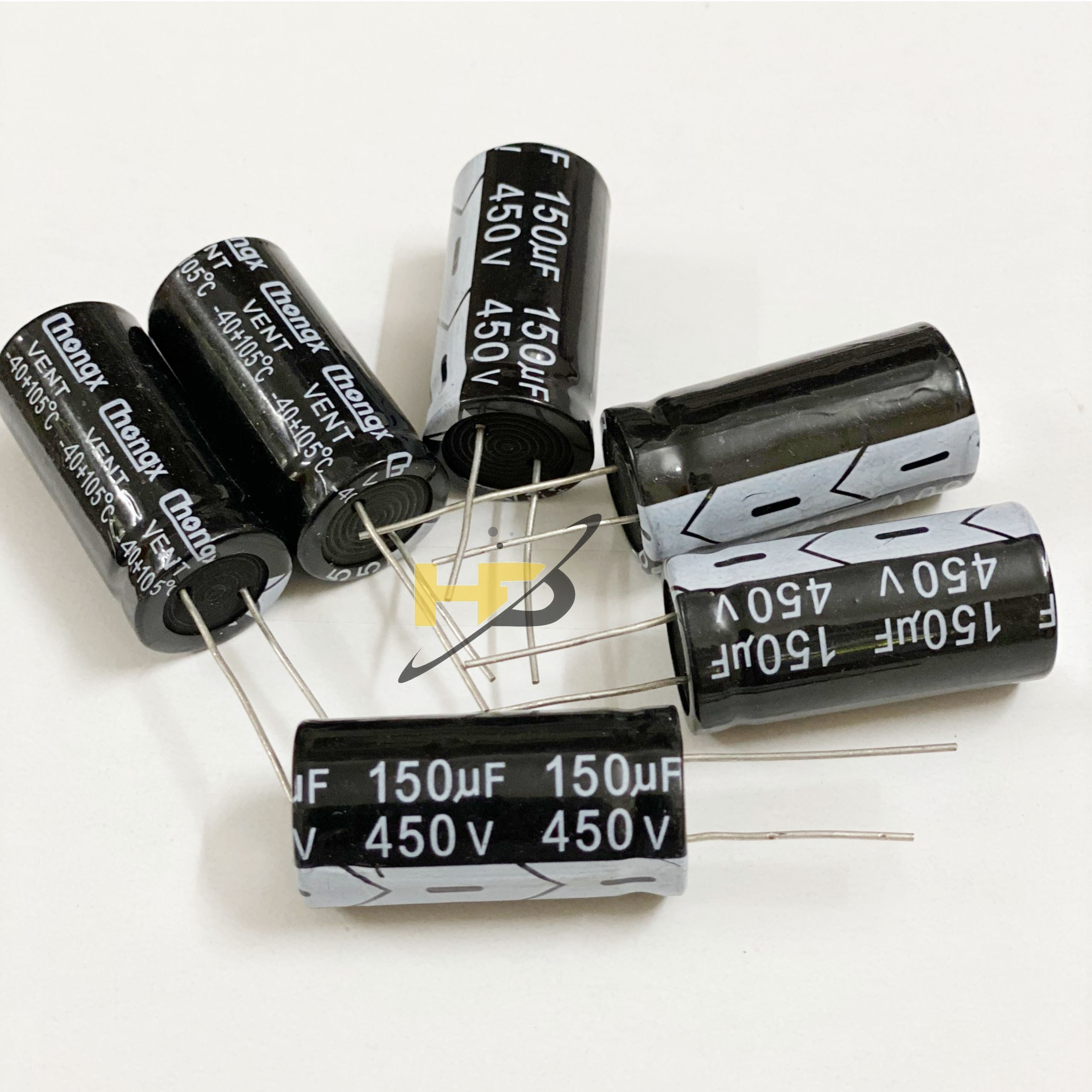 Linh Kiện Điện Tử, Combo 5 Tụ Hóa 150uF 450V Chân 36x18mm Loại Tốt