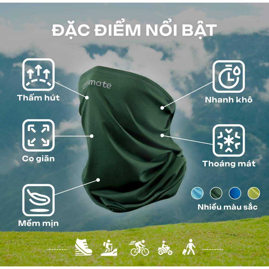 Gaiter mặt nạ đa năng chạy bộ Fast & Free - Coolmate
