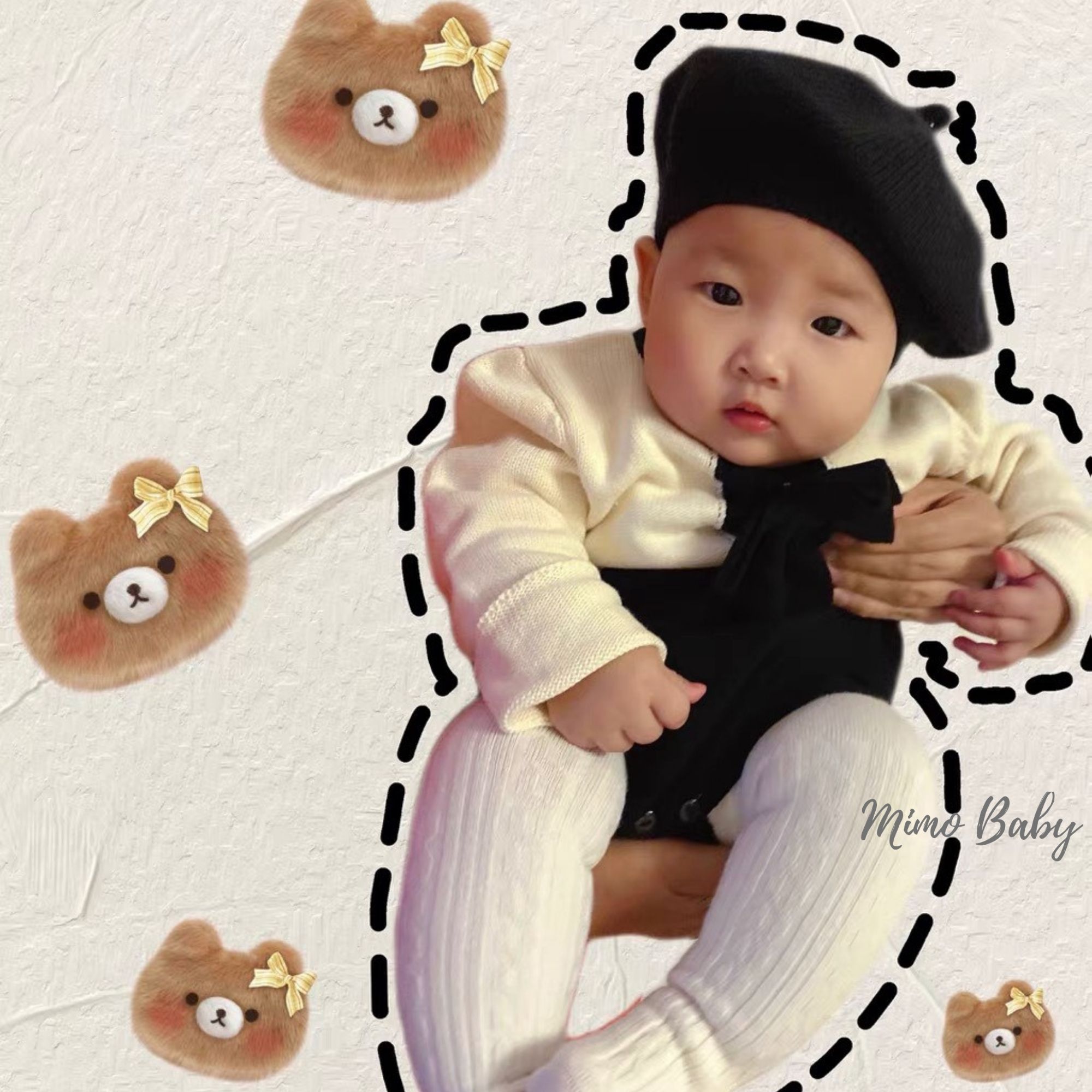 Mũ nồi len basic Style hàn quốc đáng yêu cho bé (6m-3y) Mimo baby MN79