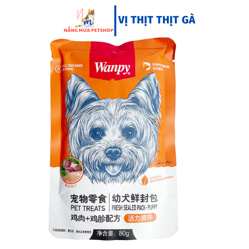 Pate cho chó, pate wanpy cho chó chính hãng