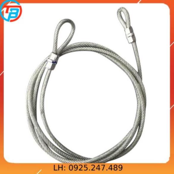 Cáp khoá xe bọc nhựa phi 8 dài 5m