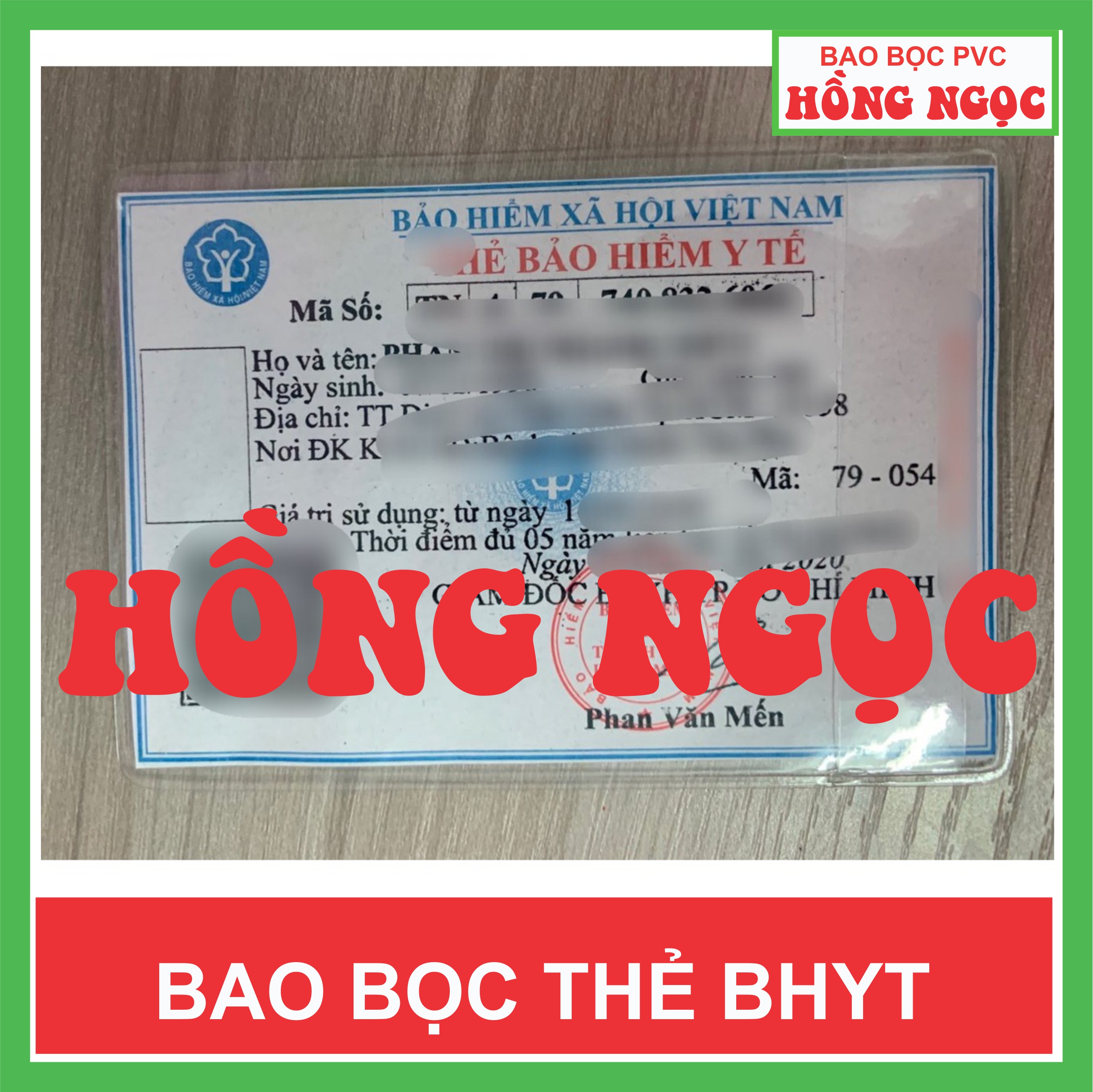 [ SÉT ] 2 Bao bọc thẻ Bảo hiểm y tế BHYT dẻo trong có nắp đậy chống nước