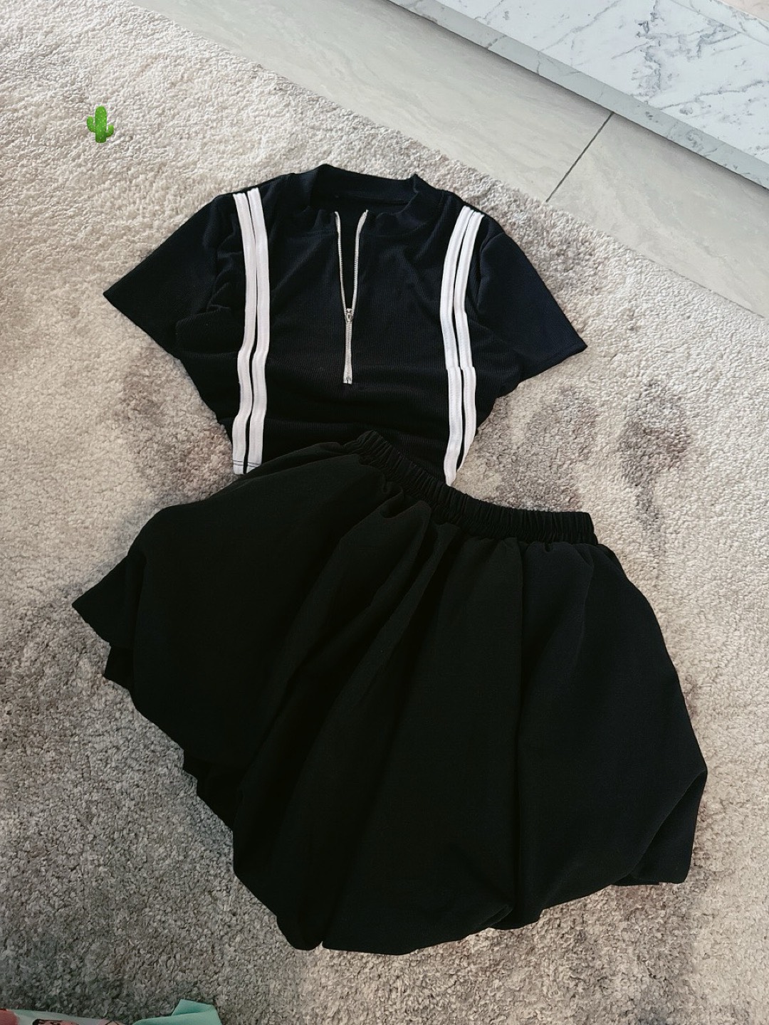 Set áo zip kéo đồng + Q bí siu đẹp